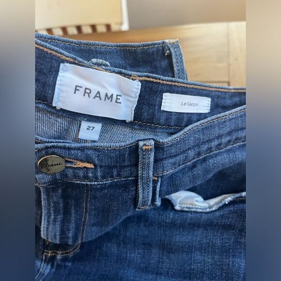 Frame Denim Women's Blue Jeans; Le Garcon; Size 27 - Picture 9 of 15